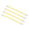 PATIKIL Tennis Vibration Dampeners, 4 Pack Silicone Racquet Shock Absorber Racquet String Damping, Yellow view 1