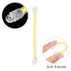 PATIKIL Tennis Vibration Dampeners, 4 Pack Silicone Racquet Shock Absorber Racquet String Damping, Yellow view 4
