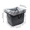 2PCS Waterproof Bike Basket Liner, 420D Oxford Cloth Waterproof Rain Cover Fits Most Bicycle Baskets, Rainproof Basket Cover Bike Basket Accessories view 4