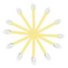 PATIKIL Tennis Vibration Dampeners, 8 Pack Silicone Racquet Shock Absorber Racket String Damping, Yellow view 1