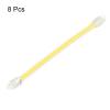 PATIKIL Tennis Vibration Dampeners, 8 Pack Silicone Racquet Shock Absorber Racket String Damping, Yellow view 3