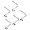 PATIKIL 11x9mm Kayak Paddle Snaps, 5 Pack Pole Push Button Spring Clips Steel Solid Button Locking Tube Single Pin for Camping Awning Tent Pole view 1