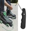 Cyrank Stainless Steel Folding Shoe Lace Puller, Portable Skate Lace Tightening Tool Handle Hold Ice Hockey Skate Lace Tightener for Ice Skates Figure Skates Boots Shoes view 2