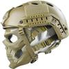 Aifordge Tactical Fast Helmet with Adjustable Airsoft Mask Skull Full Face MaskSuitable for Airsoft Paintball, CS Game, Halloween, Role-Playing view 3