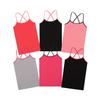 Buyless Fashion Girls Tank Tops - Sleeveless Cami Tanks Cotton Undershirts for Dance Gymnastics, Kids & Toddler Size (6 Pack) 9-10 view 1