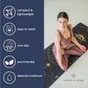 Mantra Yoga Travel PRO 1.5mm with Knee Pad & Bag- Foldable Fitness & Exercise Mat with Bag | Lightweight, Compact & Eco-Friendly | Non-Slip & Washable | For All Types of Yoga | 72" L x 24" W | 2.6 lbs view 4
