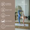 Mantra Yoga Travel PRO 1.5mm with Knee Pad and Bag - Foldable Fitness & Exercise Mat | Lightweight, Compact & Eco-Friendly | Non-Slip & Washable | For All Types of Yoga | 72" L x 24" W | 2.6 lbs view 4