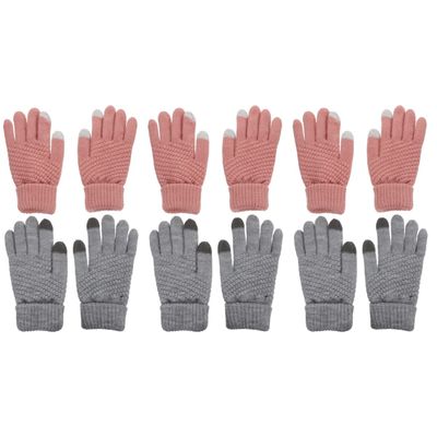 INOOMP 6pairs Screen Gloves for Women of - Thermal Riding Fishing Gloves for Outdoor Activities Cold Weather