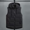 Women's Warm Vest Outerwear Thick Padded Sleeveless Casual Vest With Detachable Hood Vest Jackets Women view 2