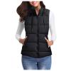 Women's Warm Vest Outerwear Thick Padded Sleeveless Casual Vest With Detachable Hood Vest Jackets Women view 4