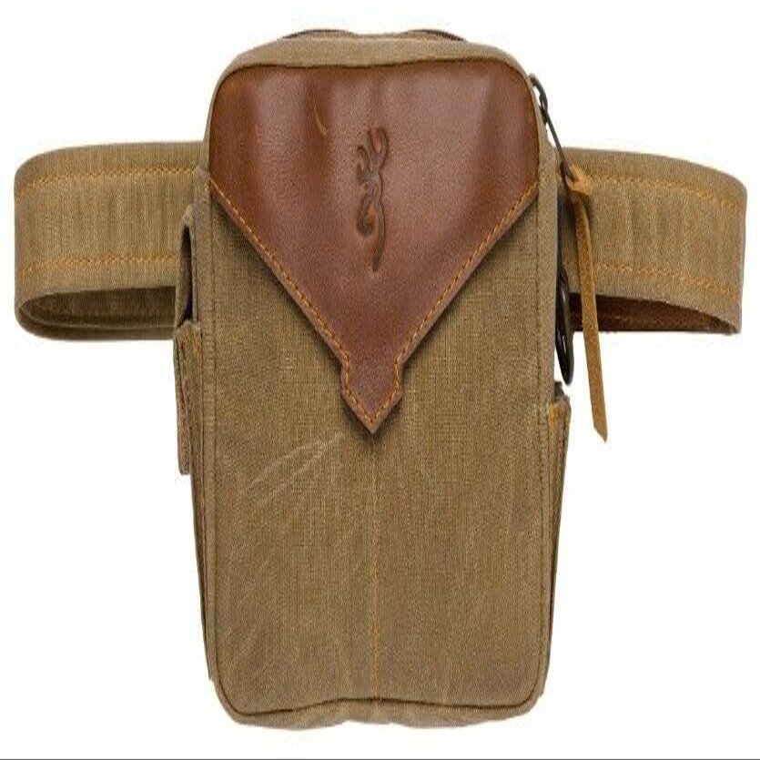 Altamont Canvas Leather Shell Pouch - 1212344801