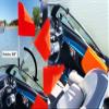 Orange Safety Flag For Boat or Boat Tower (Window Mount) view 3
