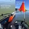 Orange Safety Flag For Boat or Boat Tower (Window Mount) view 4