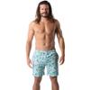 Third Wave Swim Trunks with Compression Liner - Men's Premium 7 Inch Inseam Quick Dry Swim Shorts for Beach and Swimming (Miami Palms 7C M) view 3