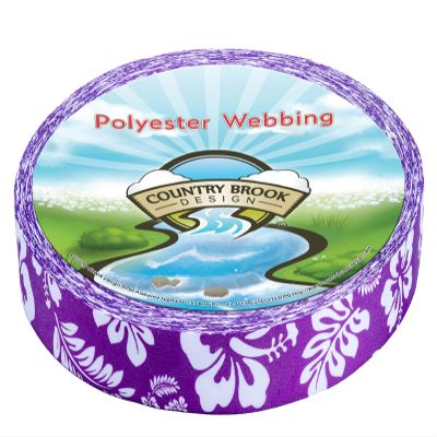 Country Brook Design - Purple Hawaiian Photo Quality Polyester (3/4 Inch, 20 Yards)