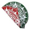 Swimming Cap - Brain, Aztecs, Swim Fast - Silicon,, Unisex - 2019 Designs (Aztecs Green & Red) view 1