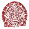 Swimming Cap - Brain, Aztecs, Swim Fast - Silicon,, Unisex - 2019 Designs (Aztecs Green & Red) view 3