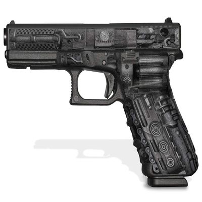 Decal Grip for Glock 17 Gen 4 (Steampunk)