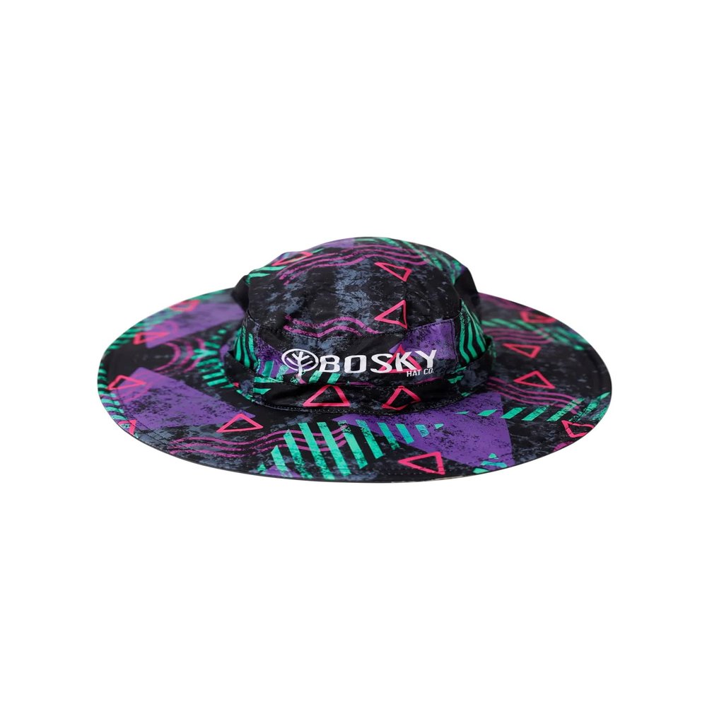 Bosky Hats Shade Bucket Hat | Fishing Hunting | UPF 50 Boonie Sun Protection Hat | Beach & Hiking Hat | Paddling Kayaking | Floating | Water Resistant (90s Vibes) Multicolor