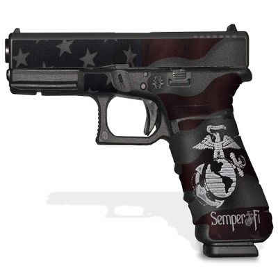 Decal Grip for Glock 17 Gen 4 (Semper Fi)