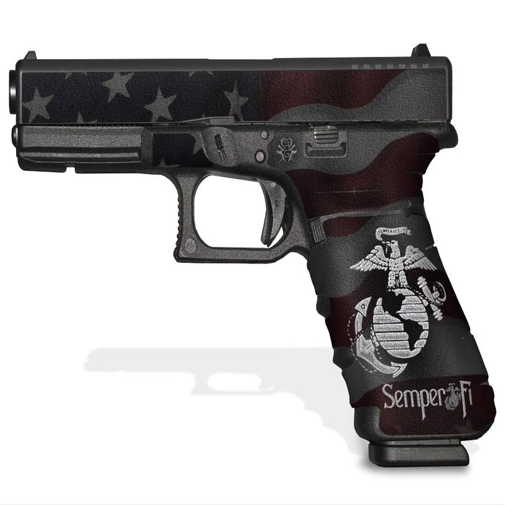 Decal Grip for Glock 17 Gen 4 (Semper Fi)