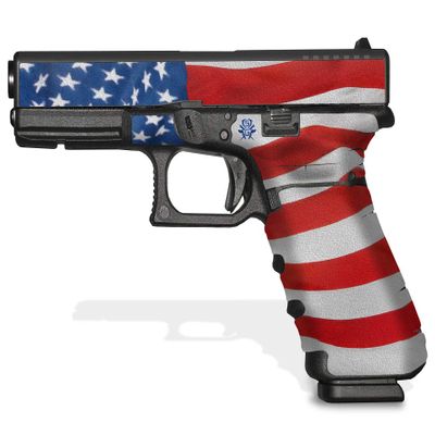 Decal Grip for Glock 17 Gen 4 (Stars & Stripes)