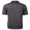 Cutter & Buck Mens Virtue Eco Pique Micro Stripe Recycled Polo Shirt, Black/Elemental Grey, Large US view 2