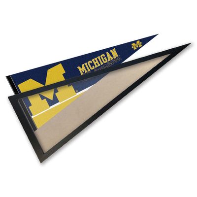 College Flags & Banners Co. University of Michigan Pennant and Wood Frame - Black