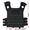 KIDYBELL Airsoft Vest Adjustable Outdoor Safety Protection Airsoft Vest Hunting Vest(Black) view 4