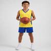 Liberty Imports Youth Boys Reversible Mesh Performance Athletic Basketball Jerseys Blank Team Uniforms for Sports Scrimmage (Blue/Yellow, Youth XX-Large) view 3