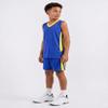Liberty Imports Youth Boys Reversible Mesh Performance Athletic Basketball Jerseys Blank Team Uniforms for Sports Scrimmage (Blue/Yellow, Youth Small) view 4