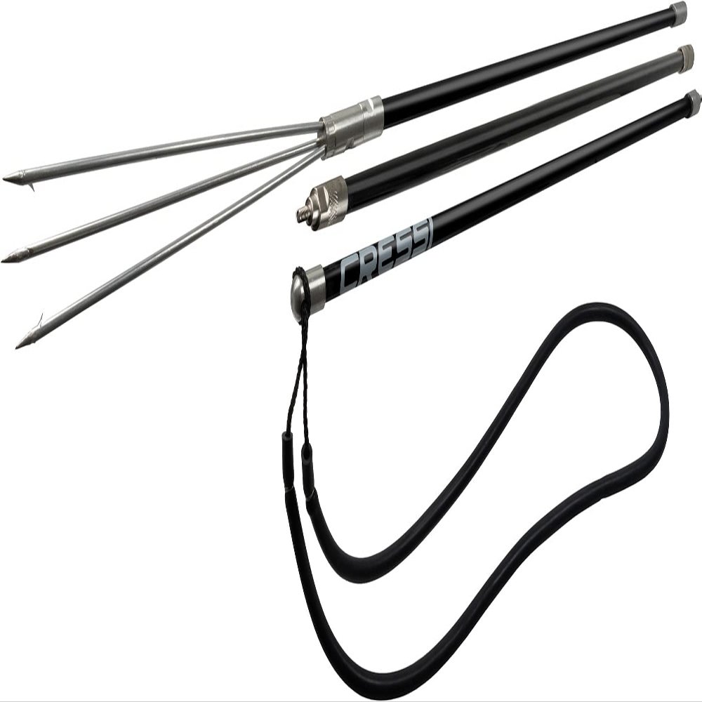 Cressi FG3 Pole Spear, Black, Fiberglass