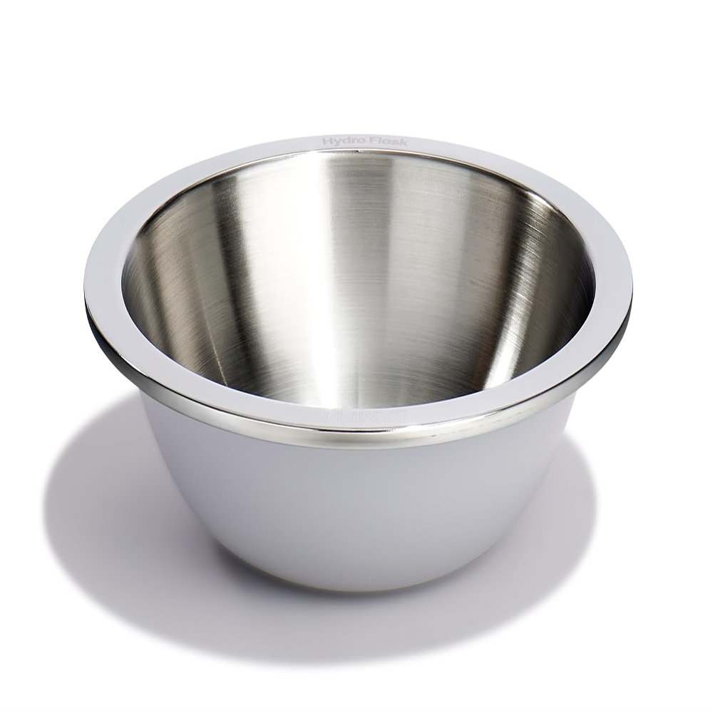 Hydro Flask Outdoor Kitchen Bowl - Stainless Steel Reusable Bowl Camping Kitchen Essentials Birch Gray