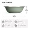 Hydro Flask Outdoor Kitchen Bowl - Stainless Steel Reusable Bowl  Camping Kitchen Essentials Birch Gray view 3