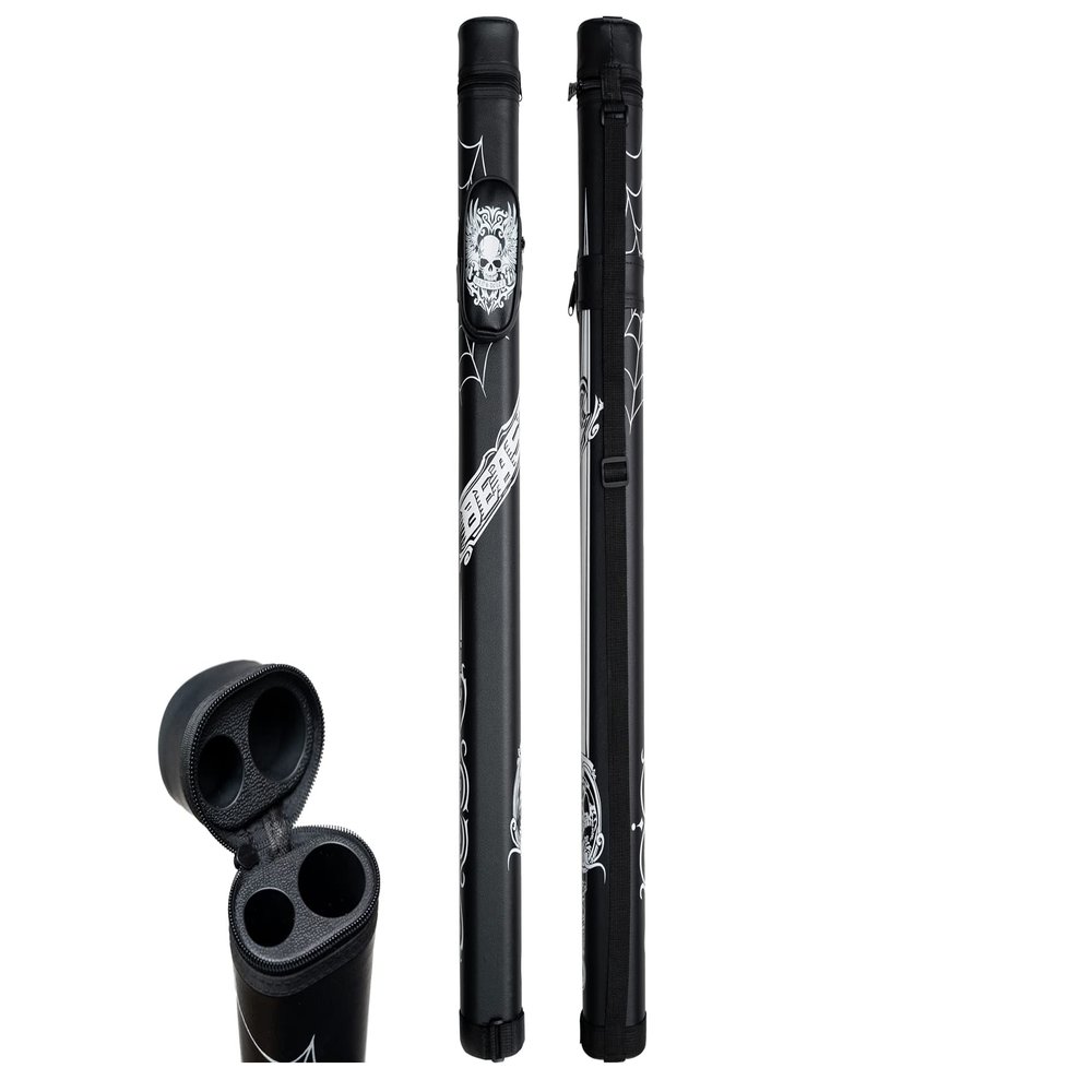 HAN'S DELTA 1x1 Hard Oval Pool Cue Billiard Stick Carrying Case, (Several Colors Available) (Beast)