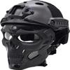 Aifordge Tactical Fast Helmet with Adjustable Airsoft Mask Skull Full Face MaskSuitable for Airsoft Paintball, CS Game, Halloween, Role-Playing view 2