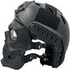 Aifordge Tactical Fast Helmet with Adjustable Airsoft Mask Skull Full Face MaskSuitable for Airsoft Paintball, CS Game, Halloween, Role-Playing view 3