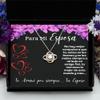 Love Knot Rose Gold Necklace Collar para mujer o esposa con diseo clsico y estilo moderno para futura esposa, mujer view 3