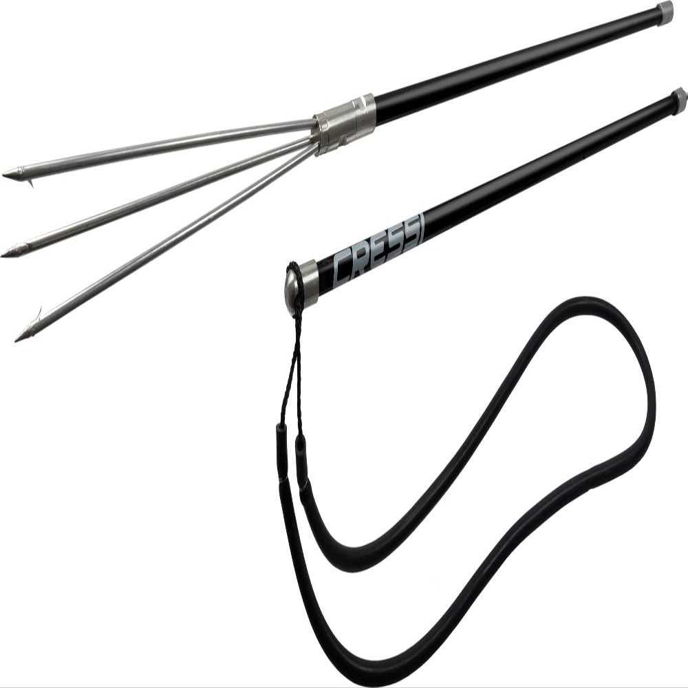Cressi FG2 Pole Spear, Black, Fiberglass