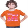 Small Orange Youth Why Walk When You Can Cartwheel Funny Gymnastics T-Shirt view 2