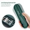 iNKULEER Travel cutlery set, 18/8 stainless steel cutlery, Reusable utensils set with case, Portable Silverware Lunch Box for Camping and Office view 2