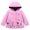 Toddler Denim Jacket Girls Boys Kids Windbreaker Jacket Raincoat Trench Coat Hoodies Waterproof Suit (Pink, 3 Years) view 1