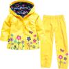 Toddler Denim Jacket Girls Boys Kids Windbreaker Jacket Raincoat Trench Coat Hoodies Waterproof Suit (Yellow, 5 Years) view 1
