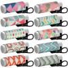 Sureio 10 Pack Lip Balm Holder Keychain Christmas Lip Gloss Holder Keychain Gifts Elastic Lipstick Sleeve Clip for Women(Rustic Style) view 1
