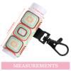 Sureio 10 Pack Lip Balm Holder Keychain Christmas Lip Gloss Holder Keychain Gifts Elastic Lipstick Sleeve Clip for Women(Rustic Style) view 2