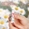 Sureio 10 Pack Lip Balm Holder Keychain Christmas Lip Gloss Holder Keychain Gifts Elastic Lipstick Sleeve Clip for Women(Rustic Style) view 3