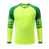 TiaoBug Kids Boys Gladiator Goalkeeper Jersey Padded Goalie Shirt Soccer Jersey Sports Team Training Uniforms Fluorescent Green A 9-10 Years view 2