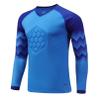 Fldy Kids Boys Soccer Goalkeeper Jersey Padded Goalie Shirt Long Sleeve Training Soccer Jersey Uniforms Blue A 11-13 Years view 1