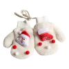 Children Gloves Toddler Kids Children's Christmas Santa Warm Think Knit Winter Girls Boys Baby Gloves (White, One Size) view 1