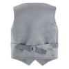 Hularka Kids Boys V-Neck Dressy Vest Slim Fit Buttons Formal Suit Vest Wedding Party Gentleman Suit Waistcoat Gray 6 Years view 2